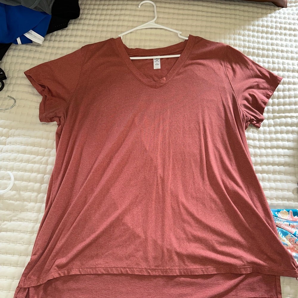 90 Degree By Reflex Brown Tunic Top